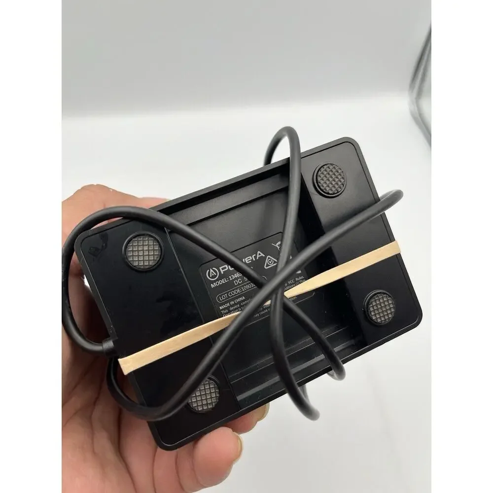 TESTED! Power A DualShock Charging Station PS4 PlayStation 4 Black + USB Dongle